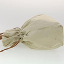 PRADA Shoulder Bag Nylon Beige Auth ac1841-4