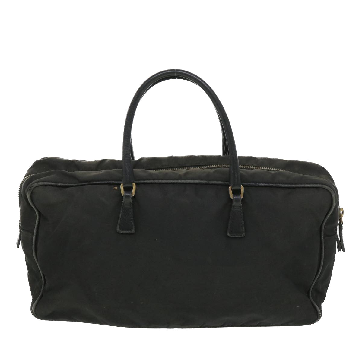 PRADA Hand Bag Nylon Black Auth ac1849 - 0