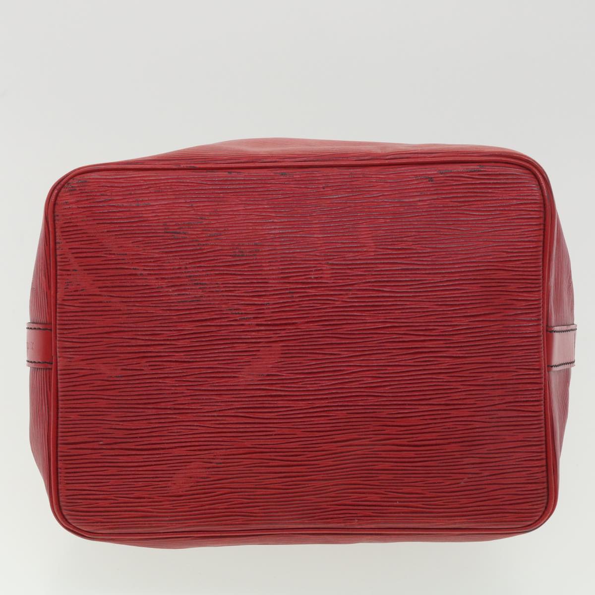 LOUIS VUITTON Epi Petit Noe Shoulder Bag Red M44107 LV Auth ac1880