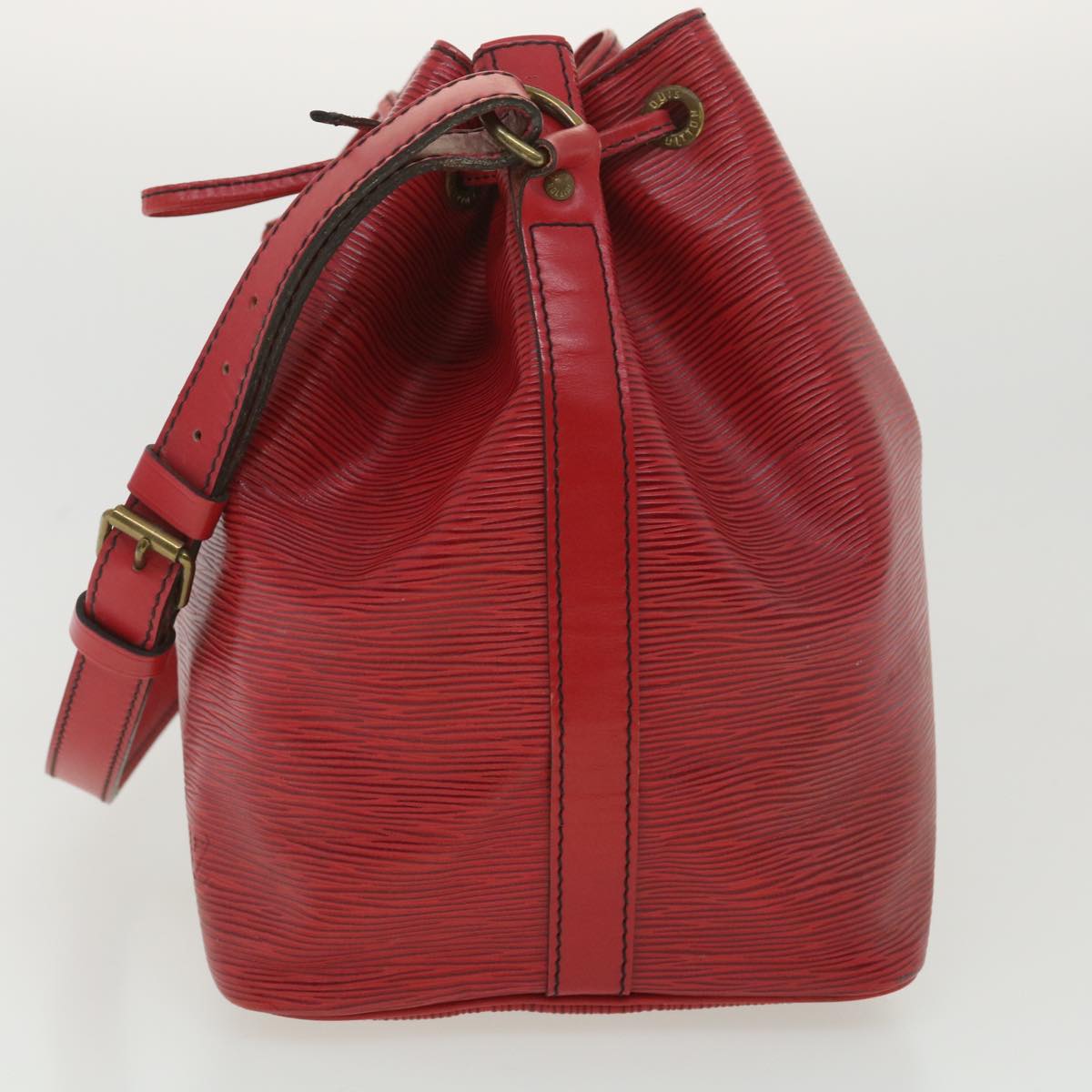 LOUIS VUITTON Epi Petit Noe Shoulder Bag Red M44107 LV Auth ac1880