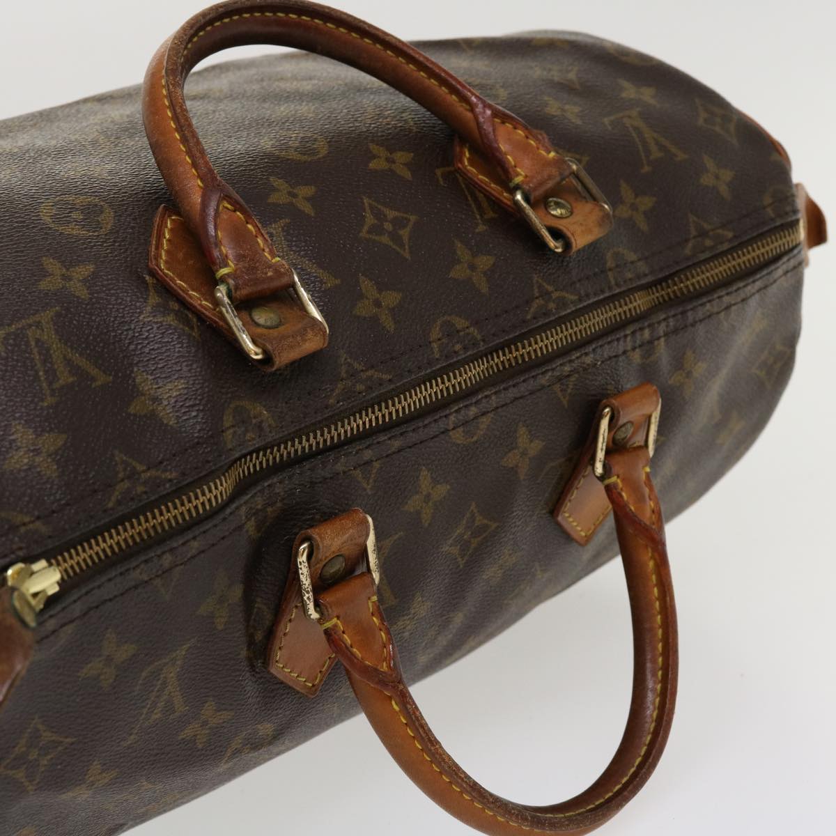 LOUIS VUITTON Monogram Speedy 35 Hand Bag M41524 LV Auth ac1889