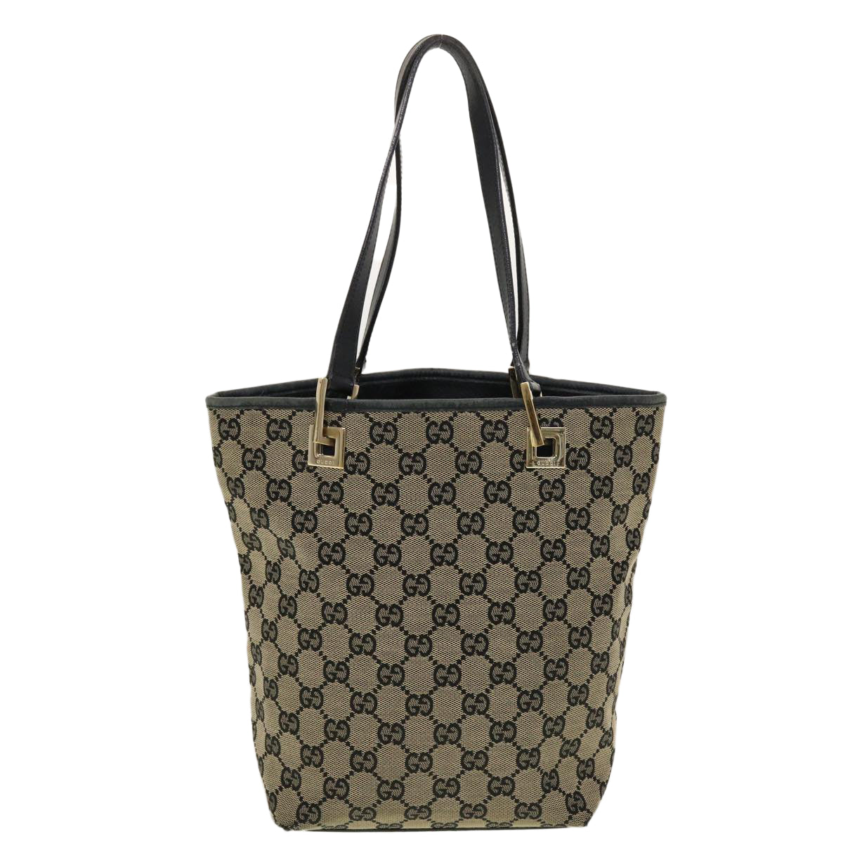 GUCCI GG Canvas Tote Bag Beige 0021099 Auth ac1930 - 0