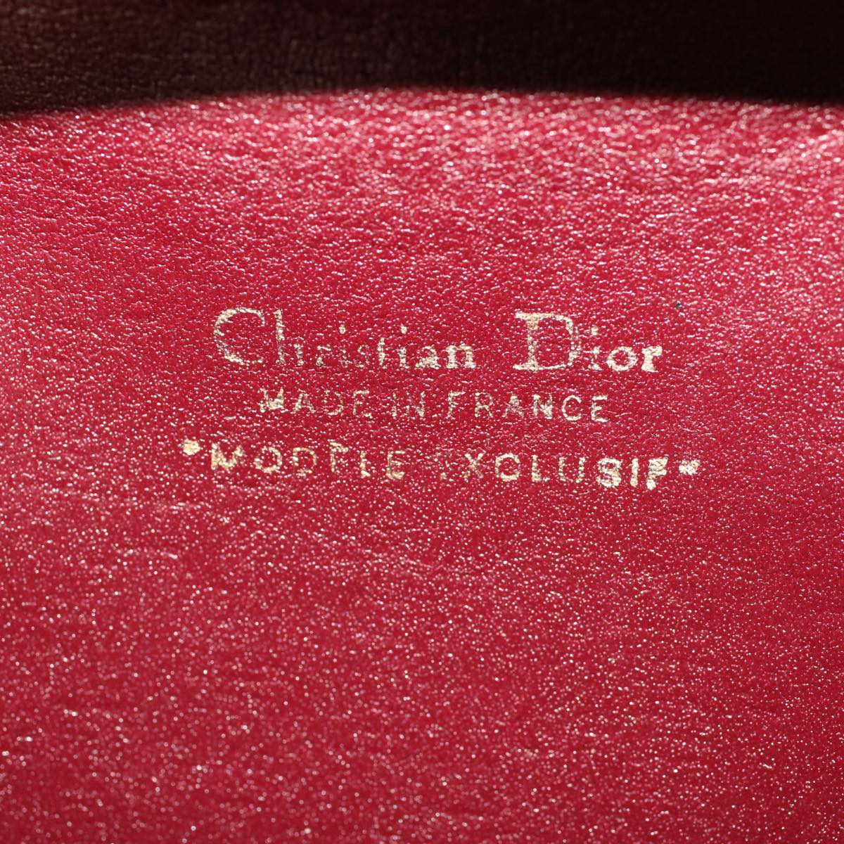 Christian Dior Trotter Canvas Billfold Red Auth ac1939