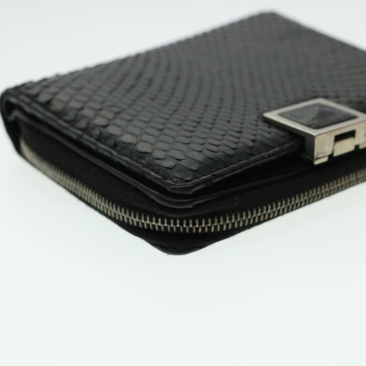 Gianni Versace Key Case Wallet Leather 3Set Black Auth ac1945