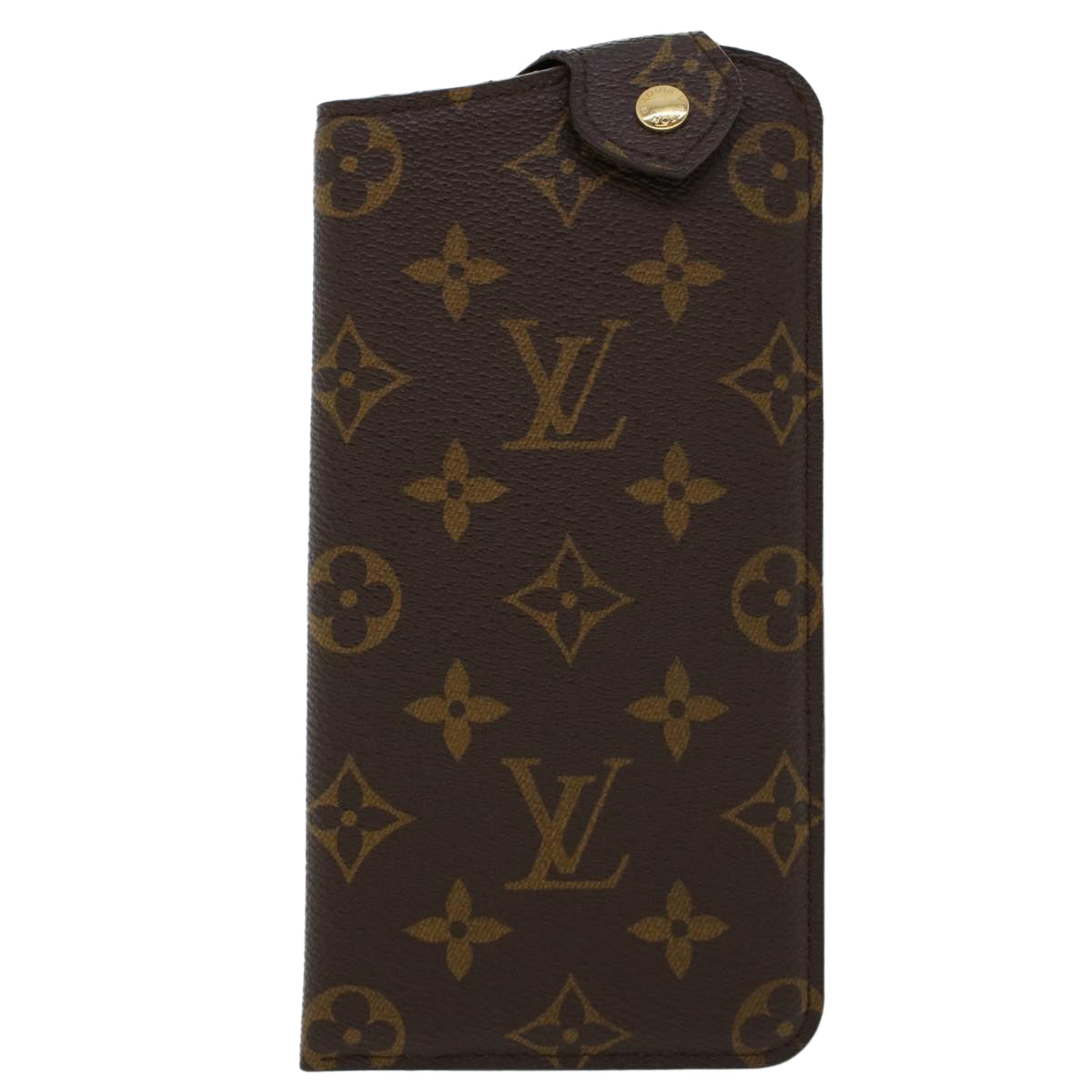 LOUIS VUITTON Monogram Etui Lunette MM Glasses Case M66544 LV Auth ac1959