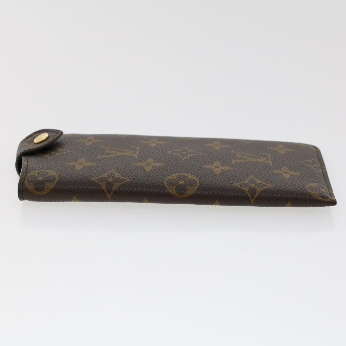 LOUIS VUITTON Monogram Etui Lunette MM Glasses Case M66544 LV Auth ac1959