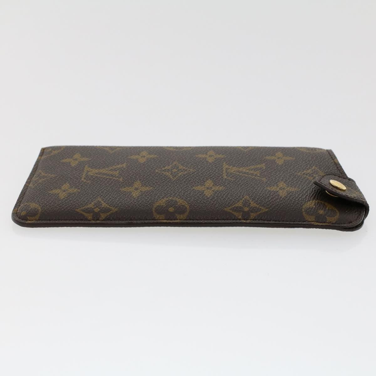 LOUIS VUITTON Monogram Etui Lunette MM Glasses Case M66544 LV Auth ac1959