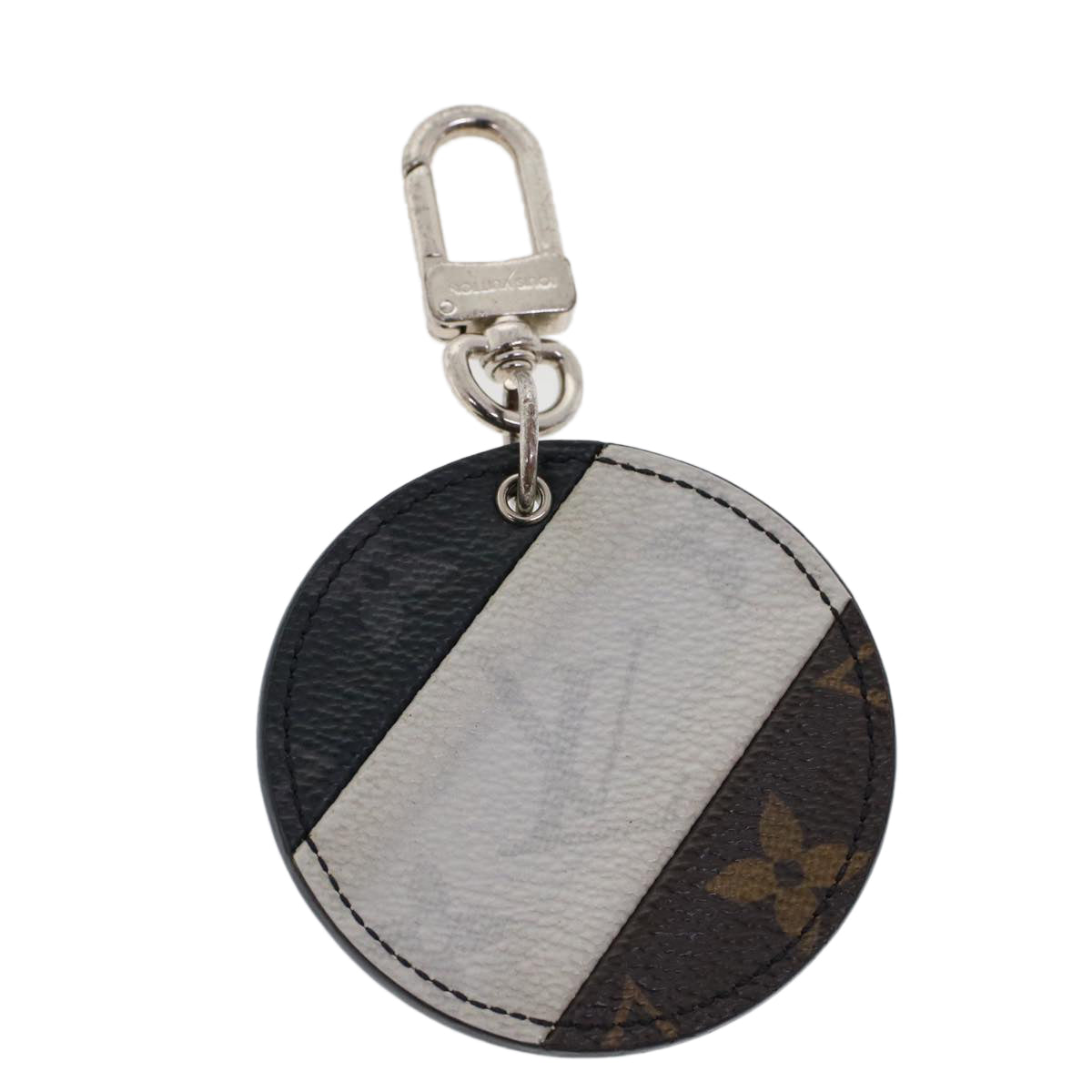 LOUIS VUITTON Monogram Eclipse Porte Cles Illustre Key Holder M64169 LV ac1968