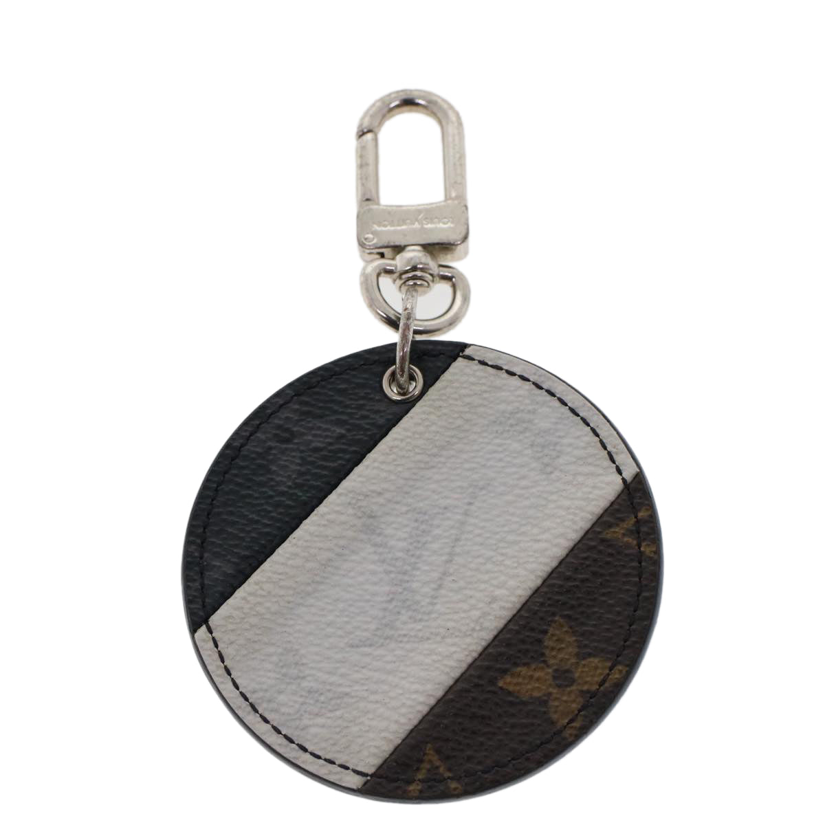 LOUIS VUITTON Monogram Eclipse Porte Cles Illustre Key Holder M64169 LV ac1968