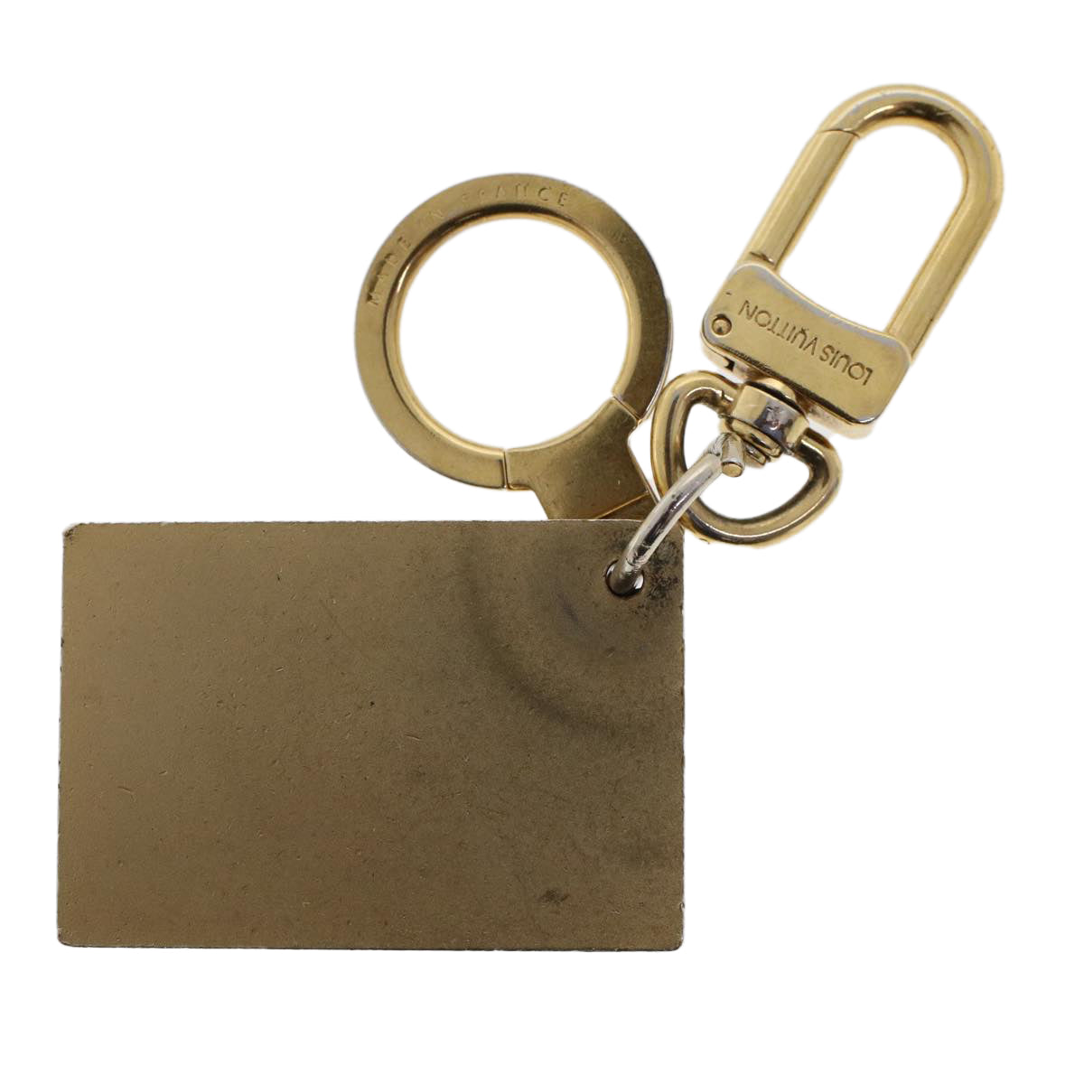 LOUIS VUITTON Key Holder Metal 2Set Gold LV Auth ac1969