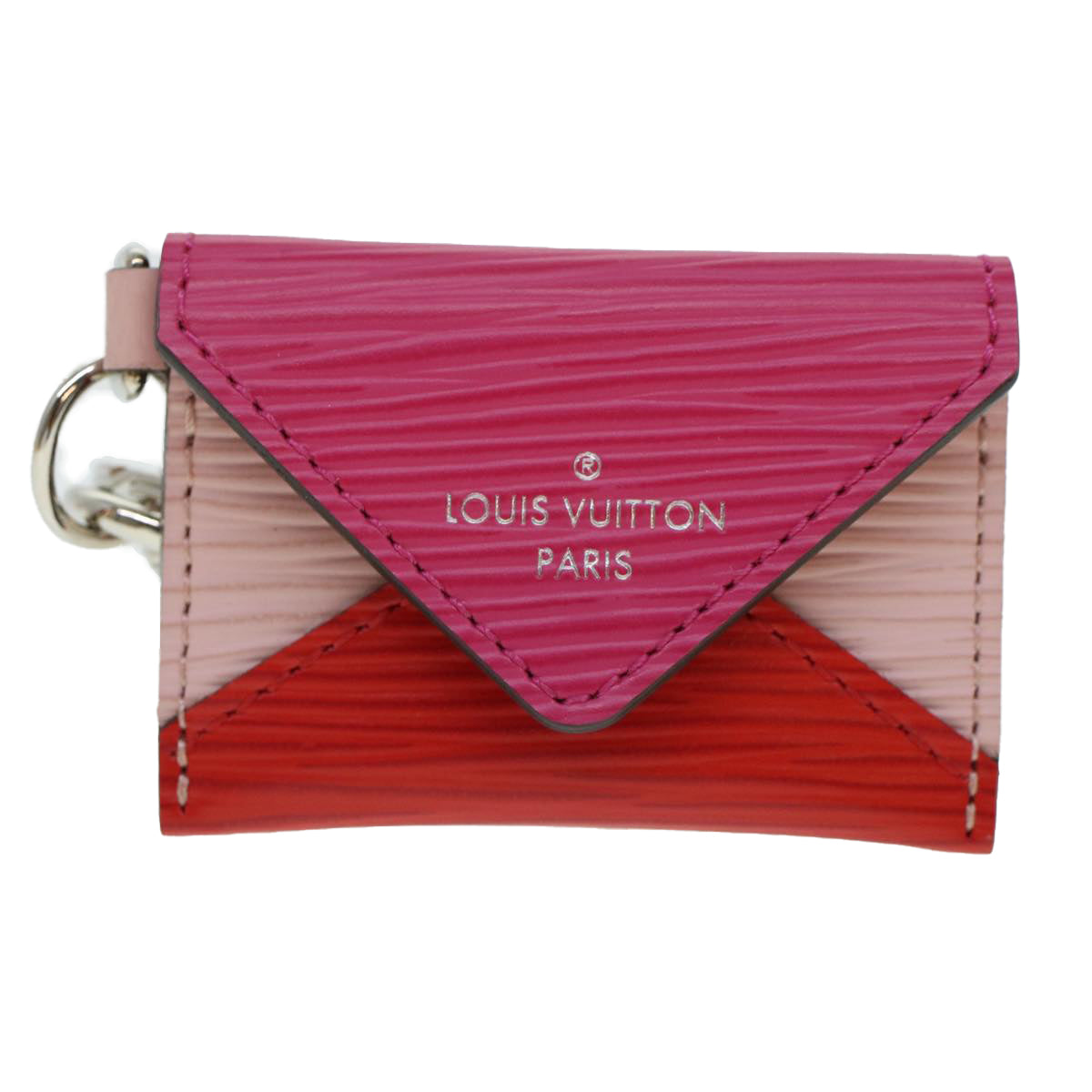 LOUIS VUITTON Epi Envelop Charm Pink M78609 LV Auth ac1972