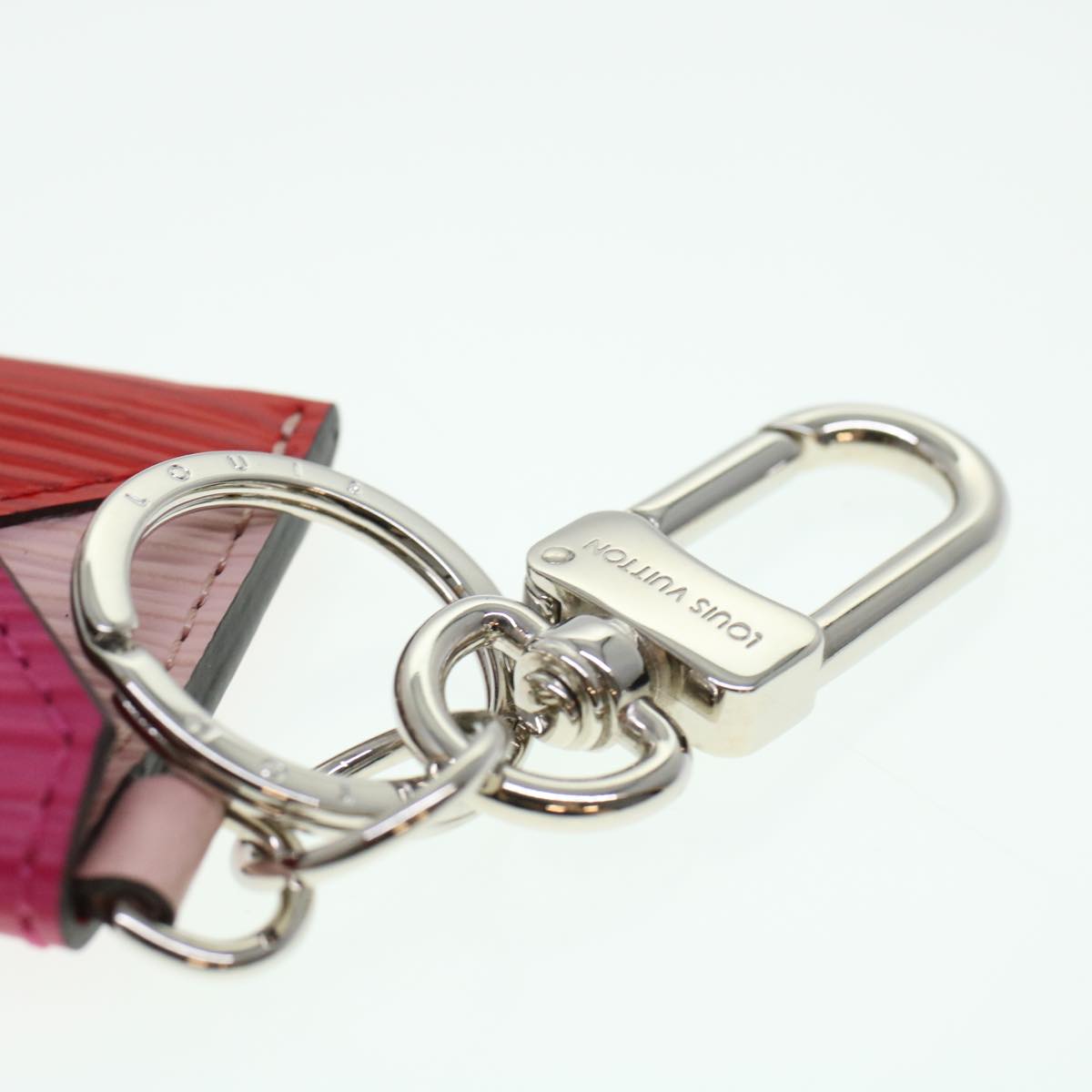 LOUIS VUITTON Epi Envelop Charm Pink M78609 LV Auth ac1972