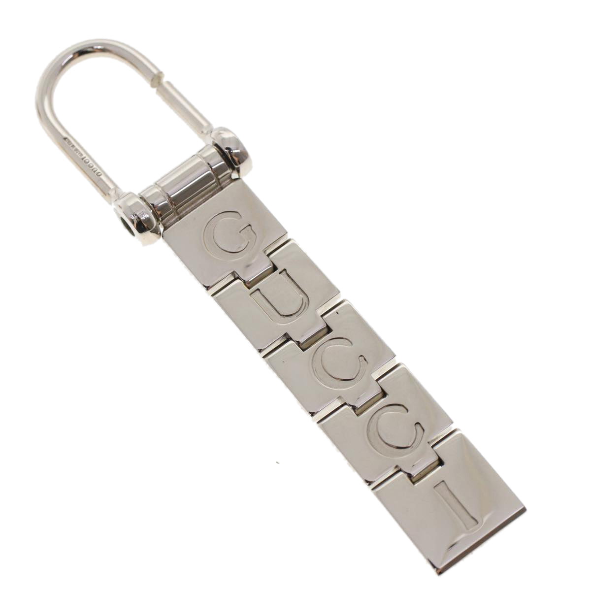 GUCCI Key Holder Metal Silver Auth ac2001