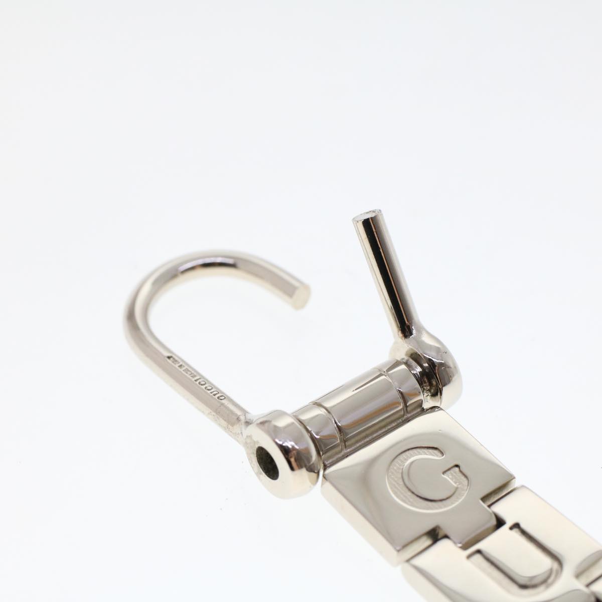 GUCCI Key Holder Metal Silver Auth ac2001