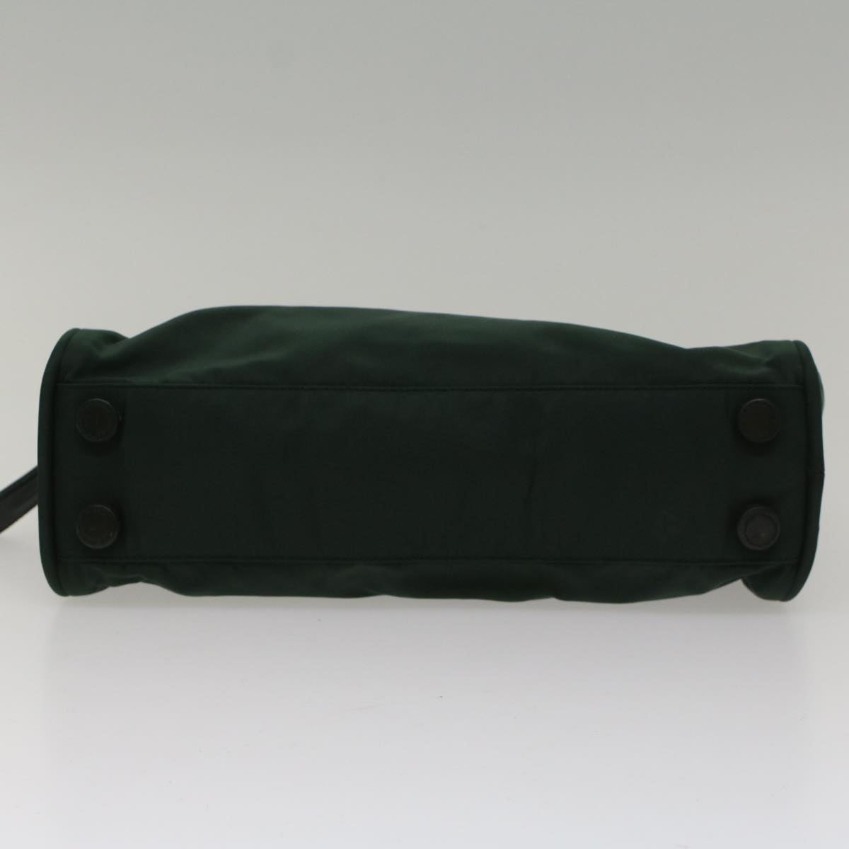 PRADA Hand Bag Nylon Green Auth ac2011