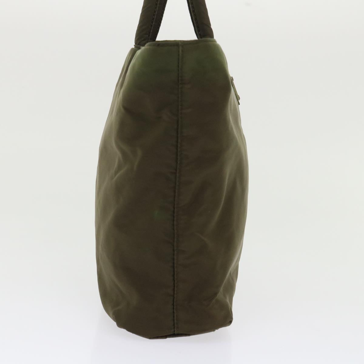 PRADA Hand Bag Nylon Khaki Auth ac2020