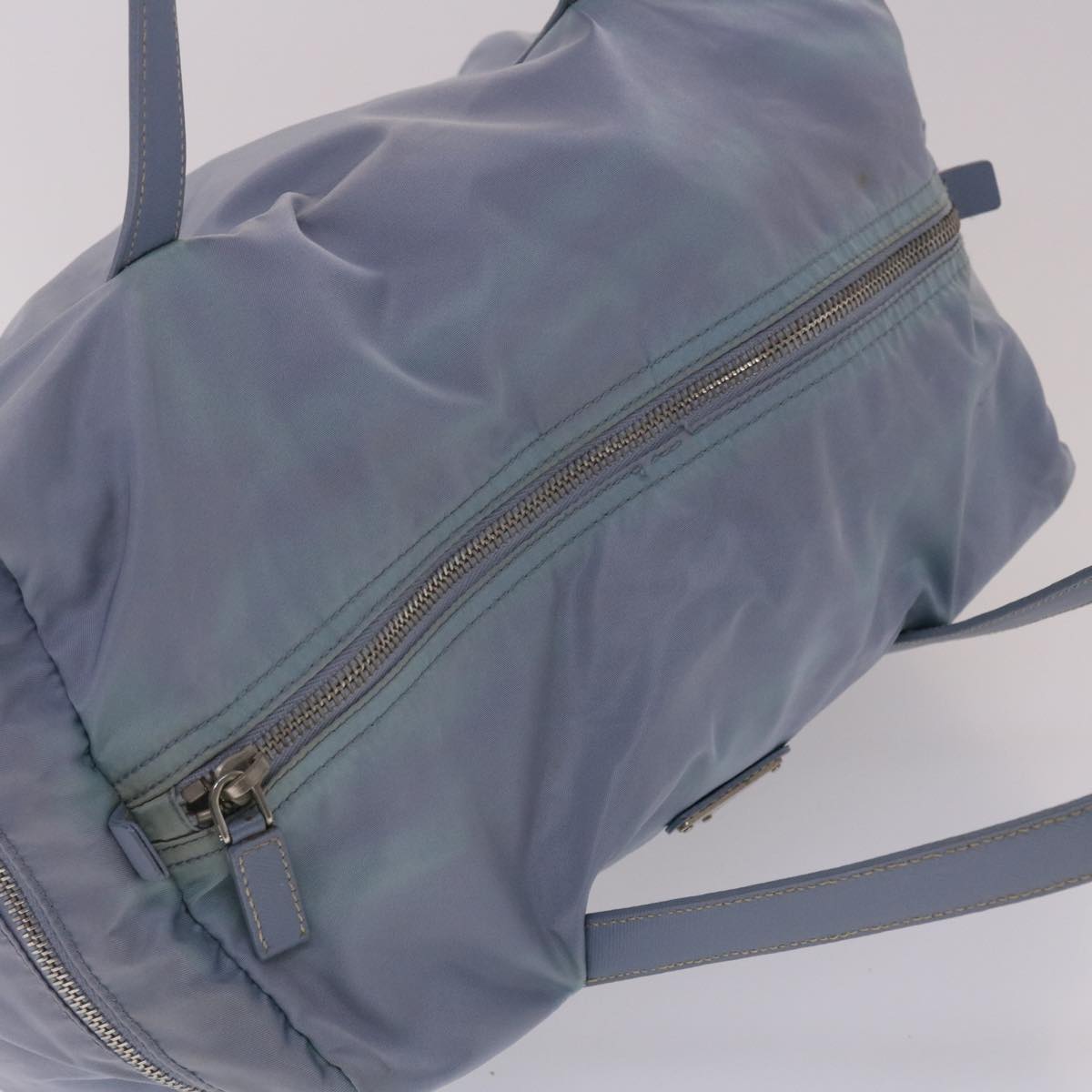 PRADA Shoulder Bag Nylon Light Blue Auth ac2033