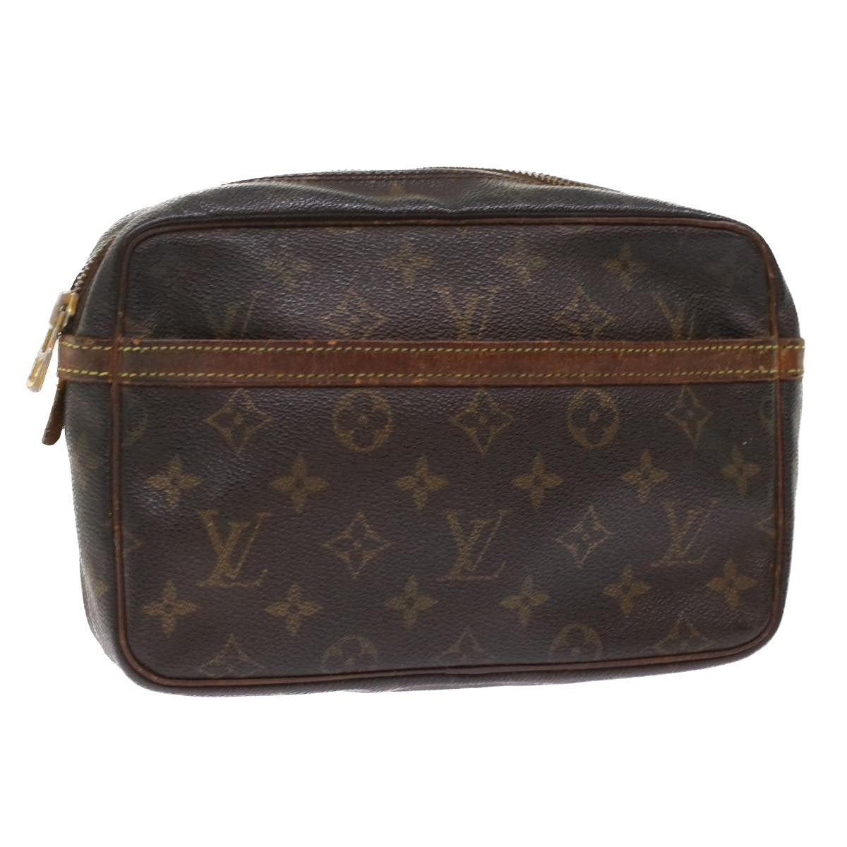 LOUIS VUITTON Monogram Compiegne 23 Clutch Bag M51847 LV Auth ac2035