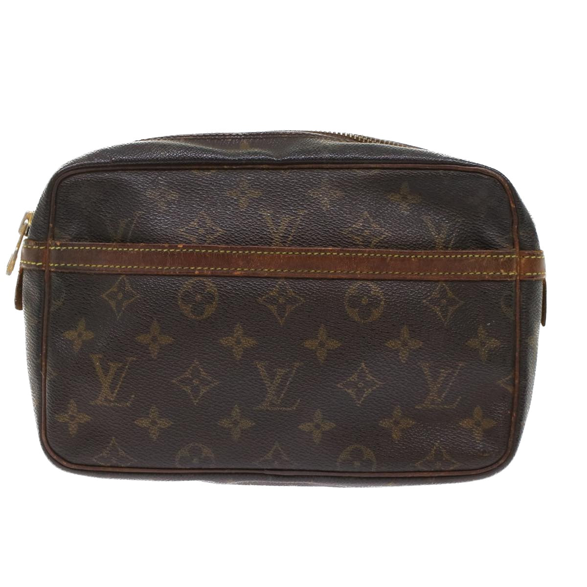 LOUIS VUITTON Monogram Compiegne 23 Clutch Bag M51847 LV Auth ac2035