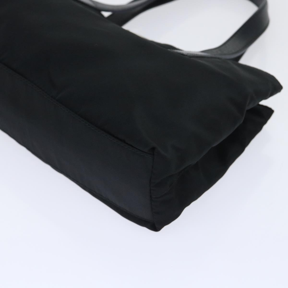 PRADA Hand Bag Nylon Black Auth ac2075