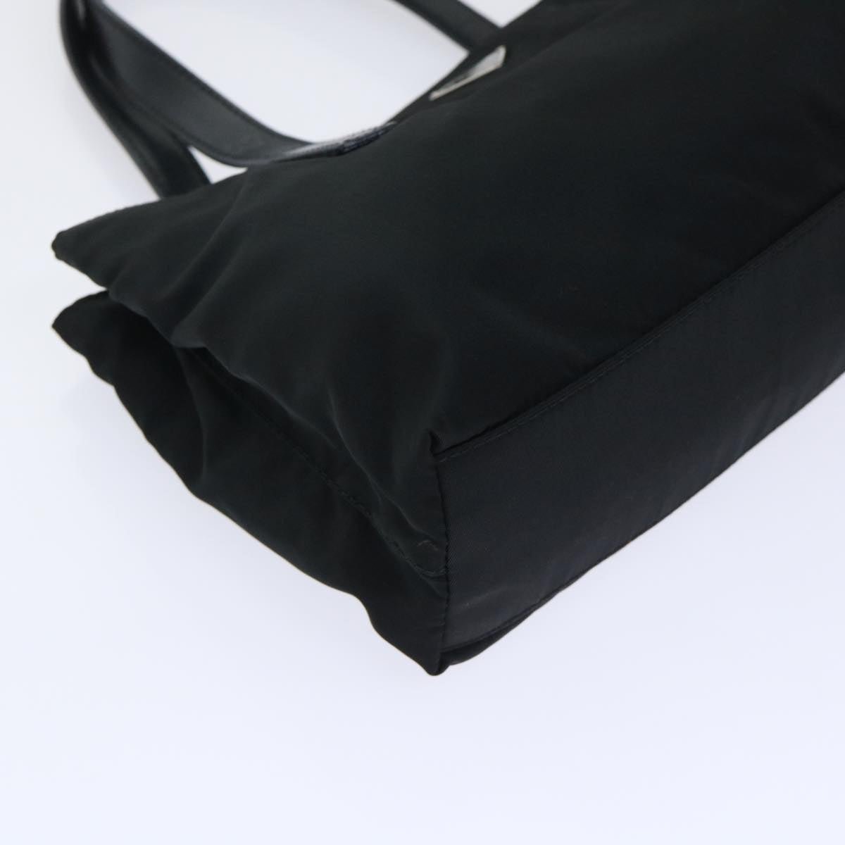 PRADA Hand Bag Nylon Black Auth ac2075