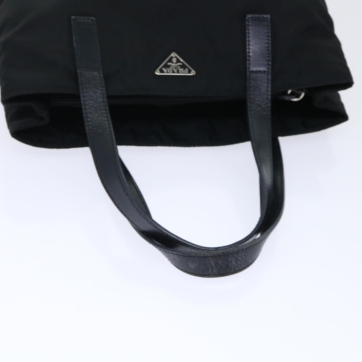 PRADA Hand Bag Nylon Black Auth ac2075