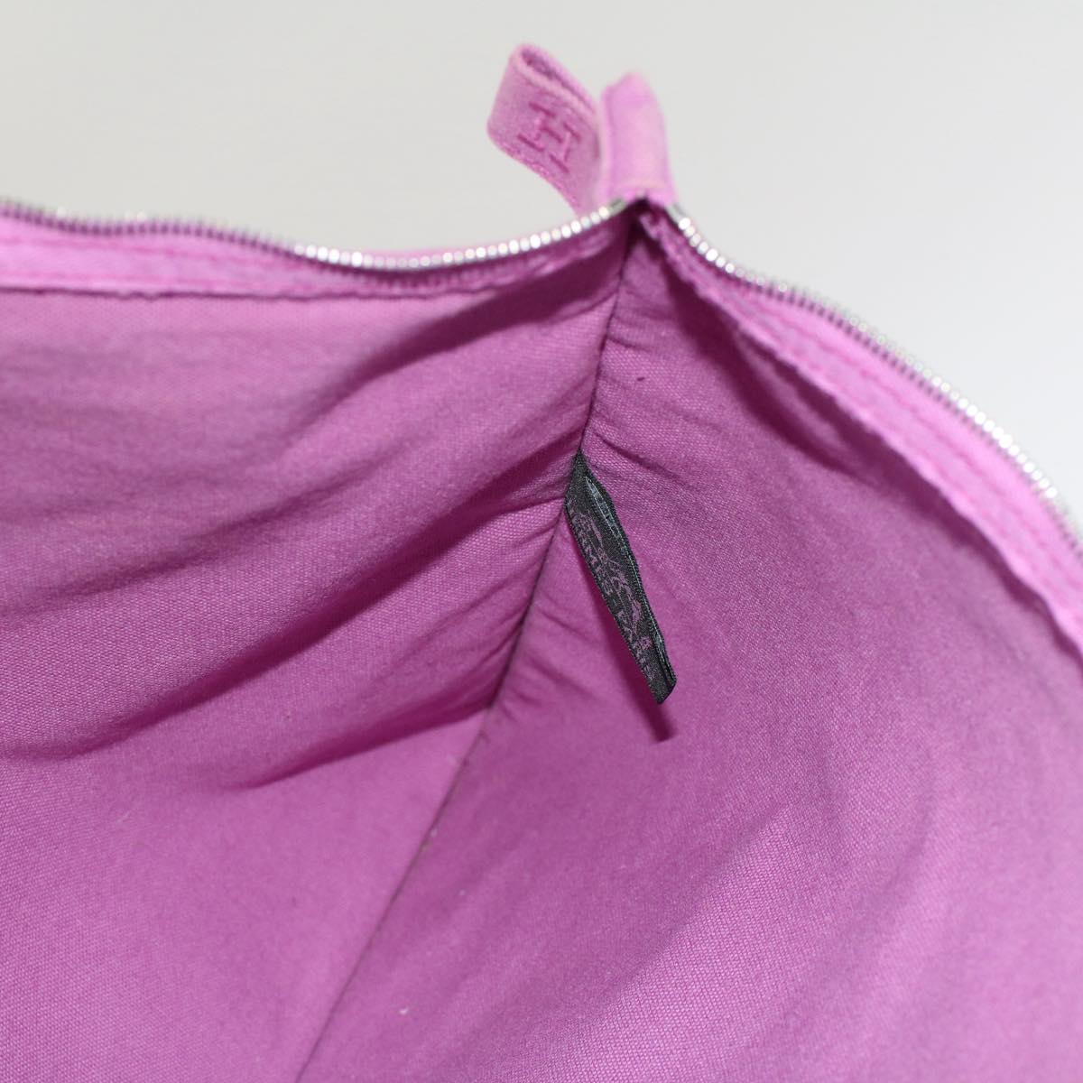 HERMES Bora Bora Pouch Canvas Large Medium Small 3Set Pink Purple Auth ac2093