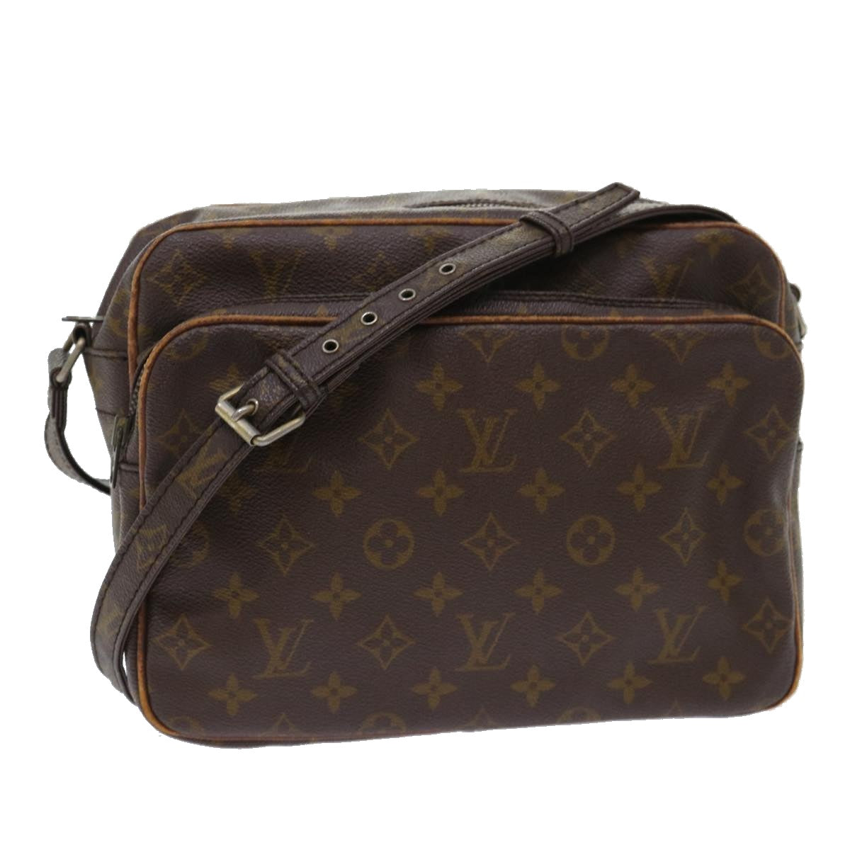 LOUIS VUITTON Monogram Nile Shoulder Bag Vintage M45244 LV Auth ac2102