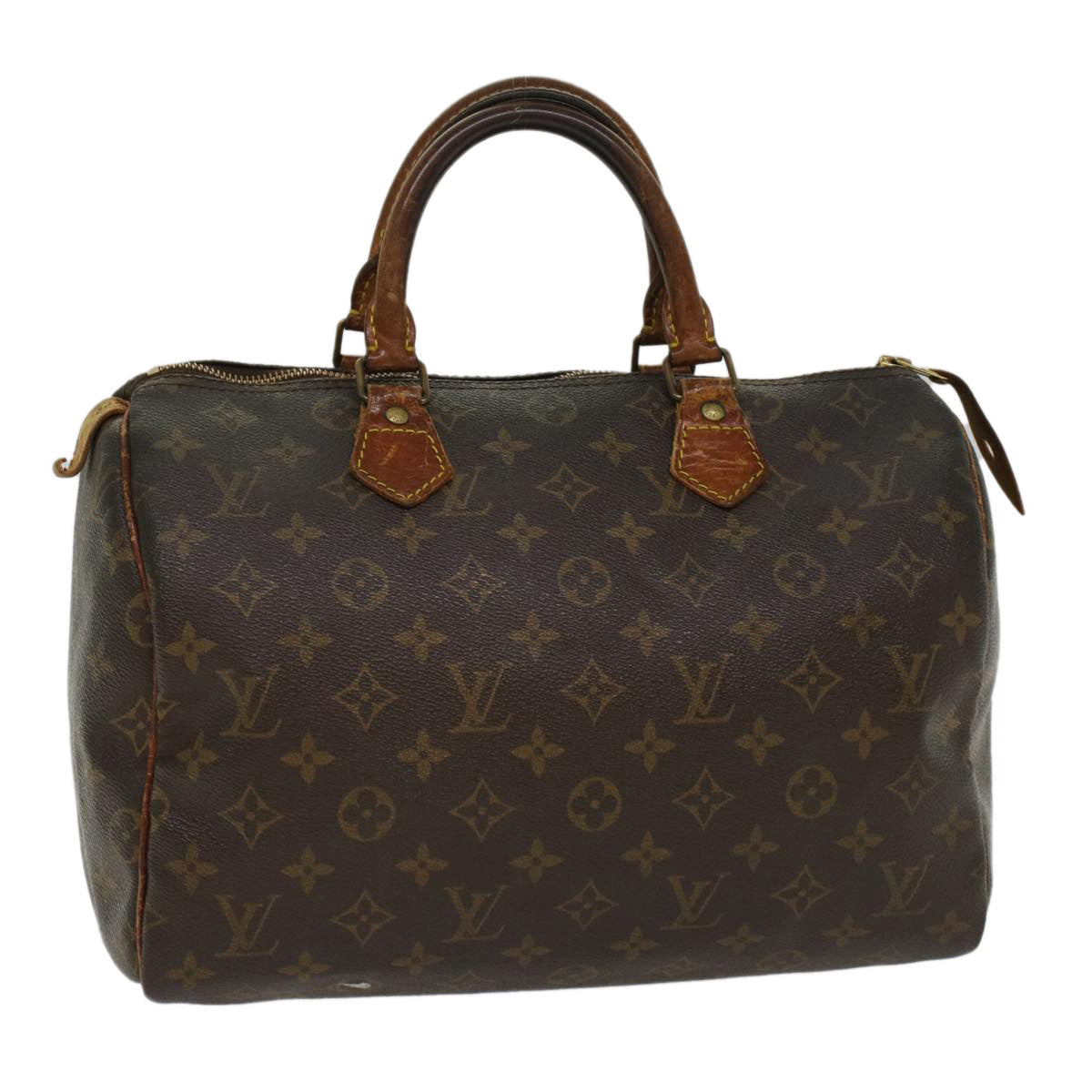 LOUIS VUITTON Monogram Speedy 30 Hand Bag M41526 LV Auth ac2106