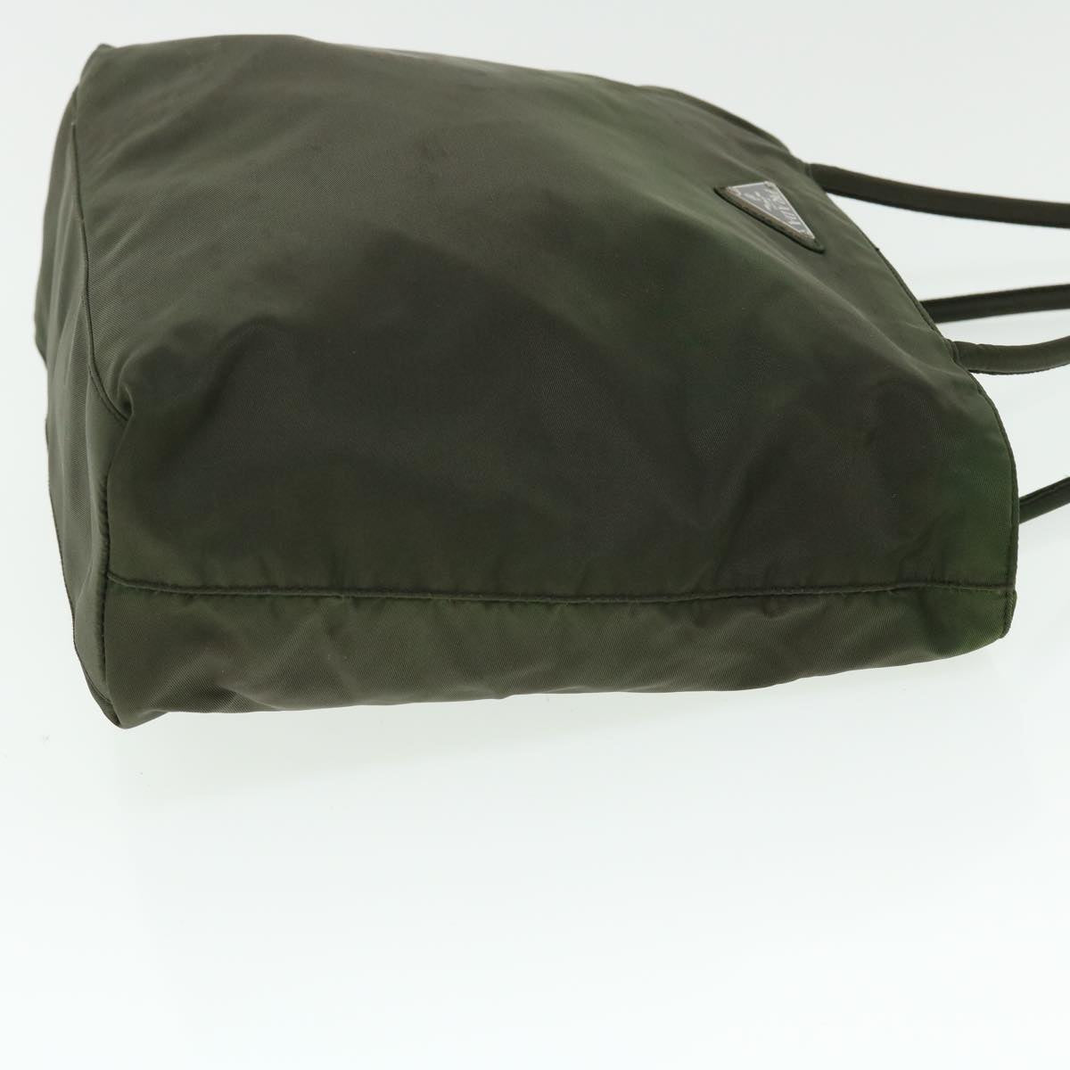 PRADA Shoulder Bag Nylon Khaki Auth ac2113