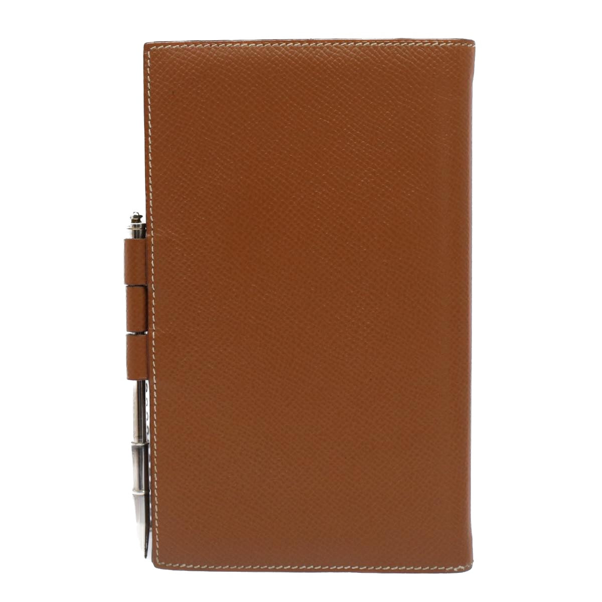 HERMES Ajanda Vijo Day Planner Cover Leather Brown Auth ac2153 - 0
