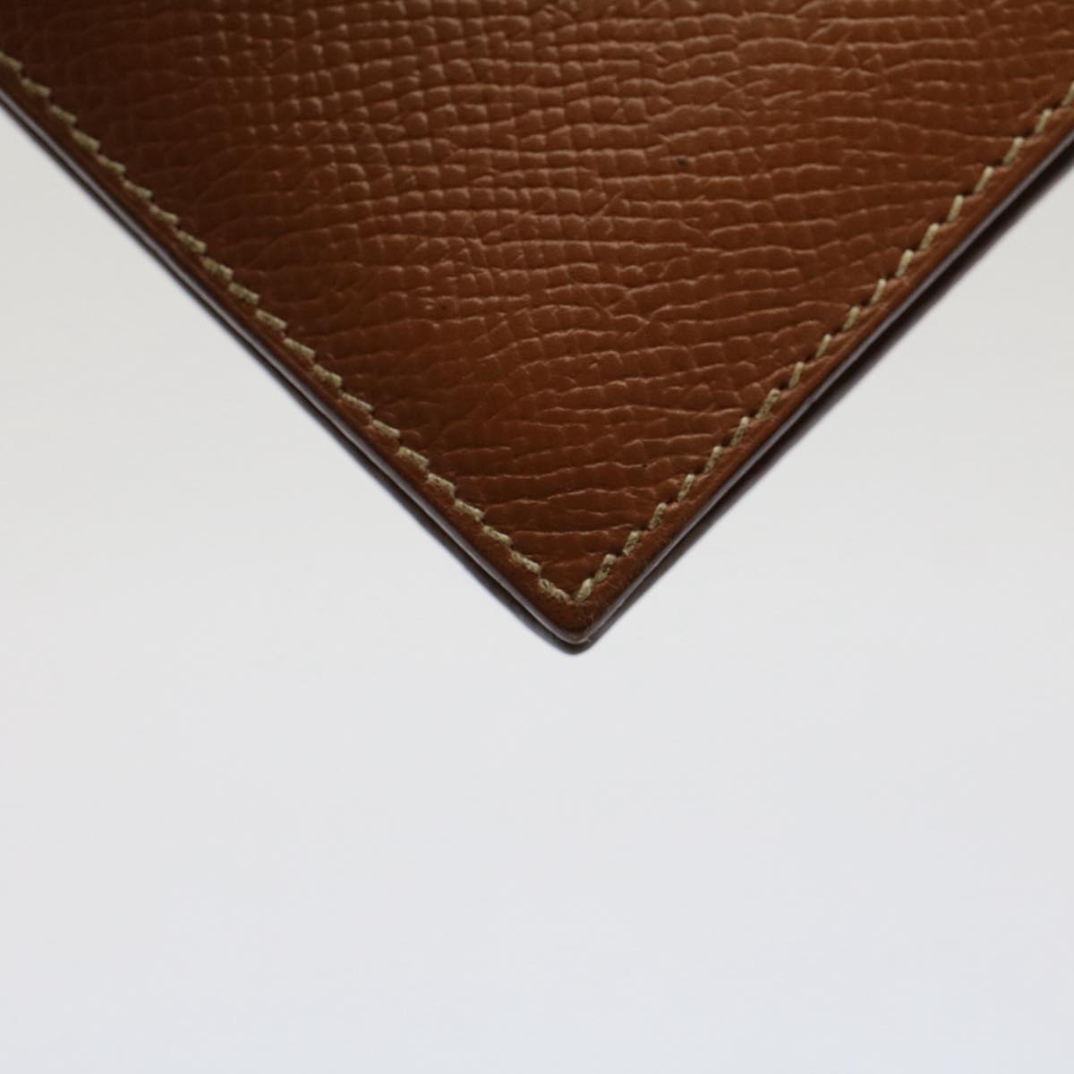 HERMES Ajanda Vijo Day Planner Cover Leather Brown Auth ac2153