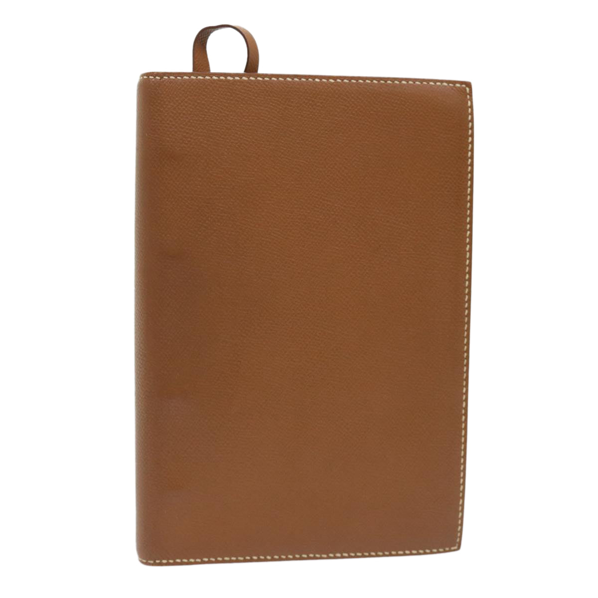 HERMES Day Planner Cover Leather Brown Auth ac2154