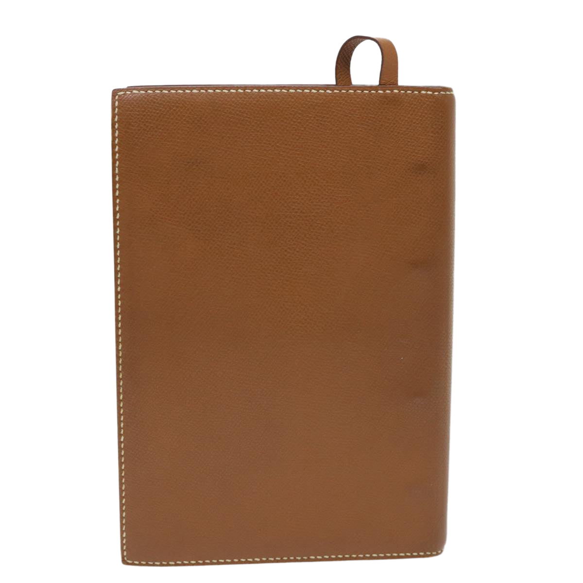 HERMES Day Planner Cover Leather Brown Auth ac2154 - 0