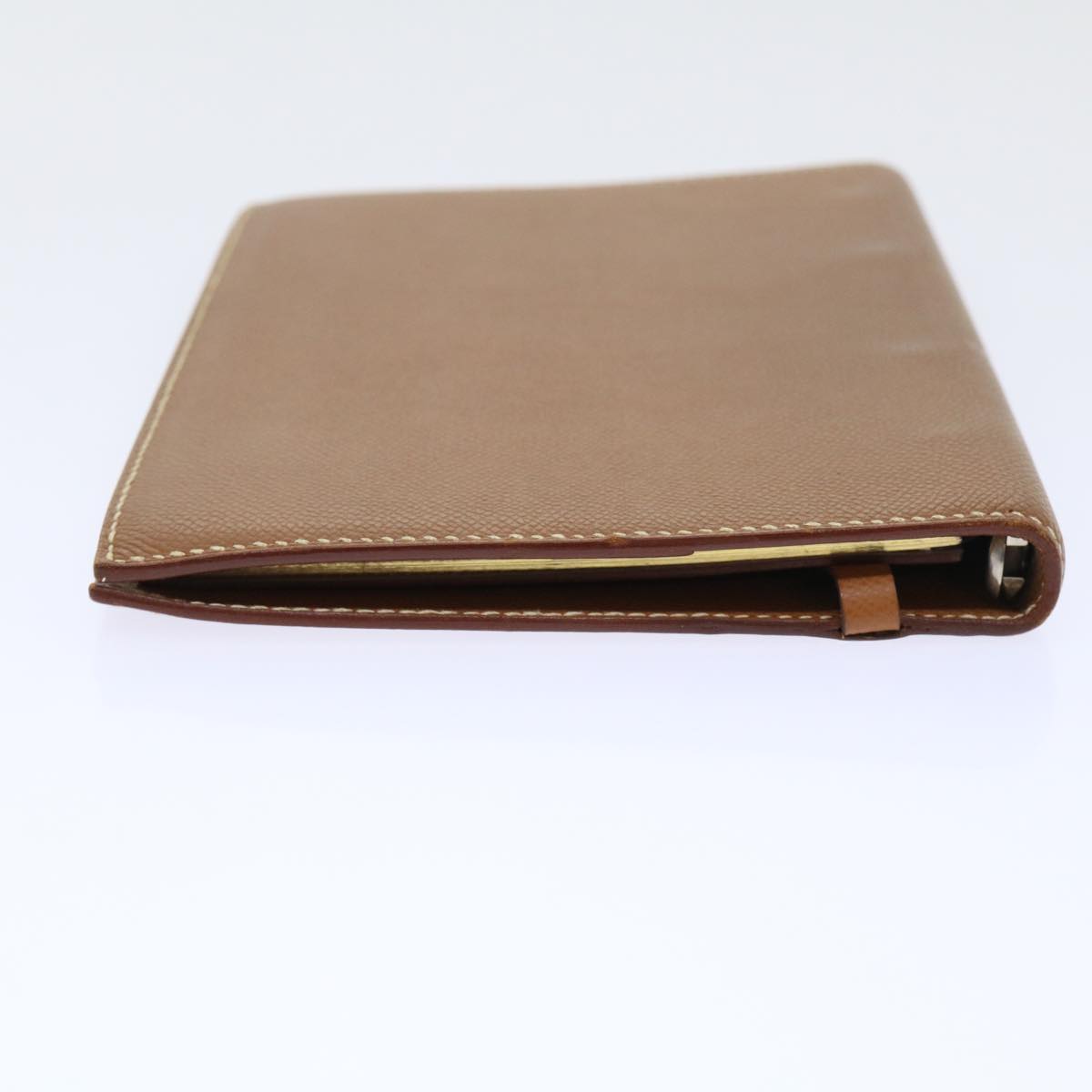 HERMES Day Planner Cover Leather Brown Auth ac2154