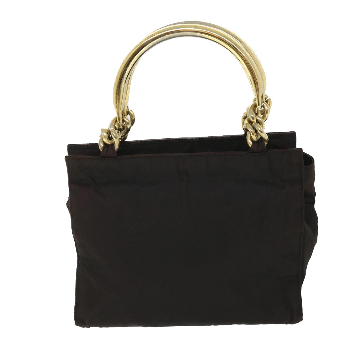 PRADA Hand Bag Nylon Black Auth ac2160 - 0