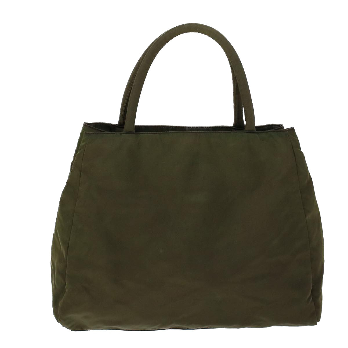 PRADA Hand Bag Nylon Khaki Auth ac2161 - 0
