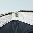 BURBERRY Tote Bag Leather Gray White Auth ac2169-11