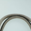 BURBERRY Tote Bag Leather Gray White Auth ac2169-8