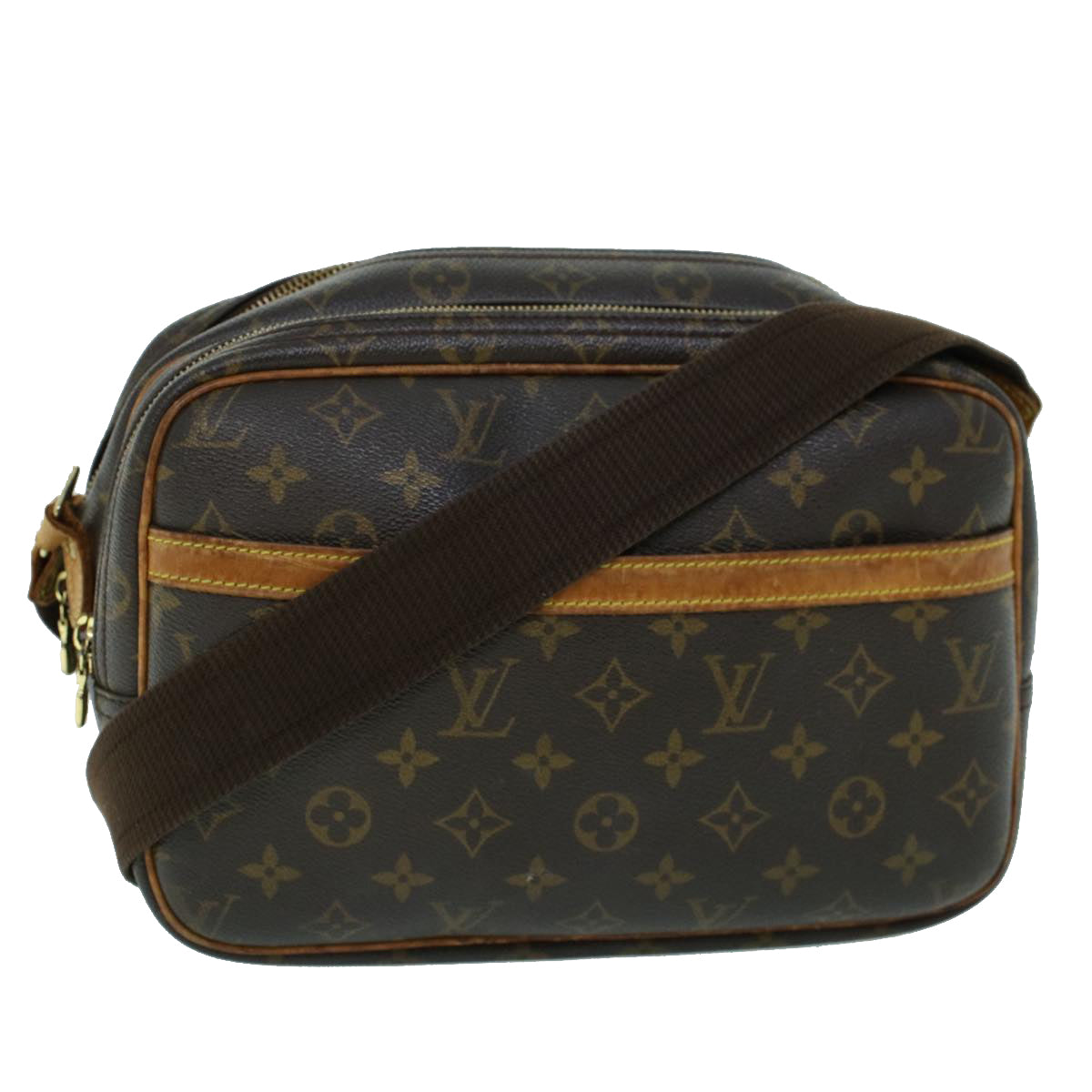 LOUIS VUITTON Monogram Reporter PM Shoulder Bag M45254 LV Auth ac2182