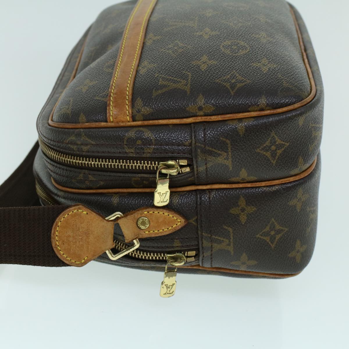 LOUIS VUITTON Monogram Reporter PM Shoulder Bag M45254 LV Auth ac2182