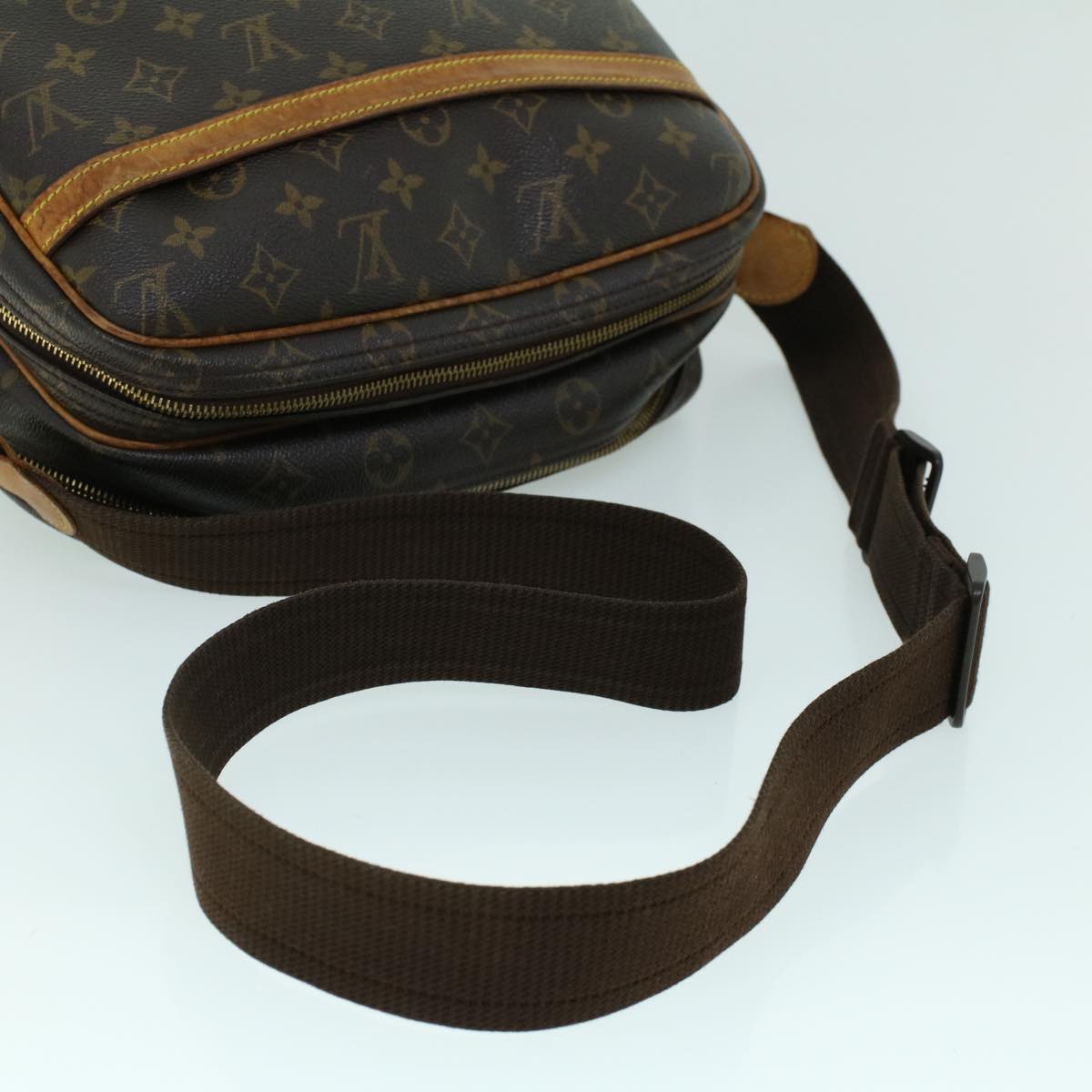 LOUIS VUITTON Monogram Reporter PM Shoulder Bag M45254 LV Auth ac2182