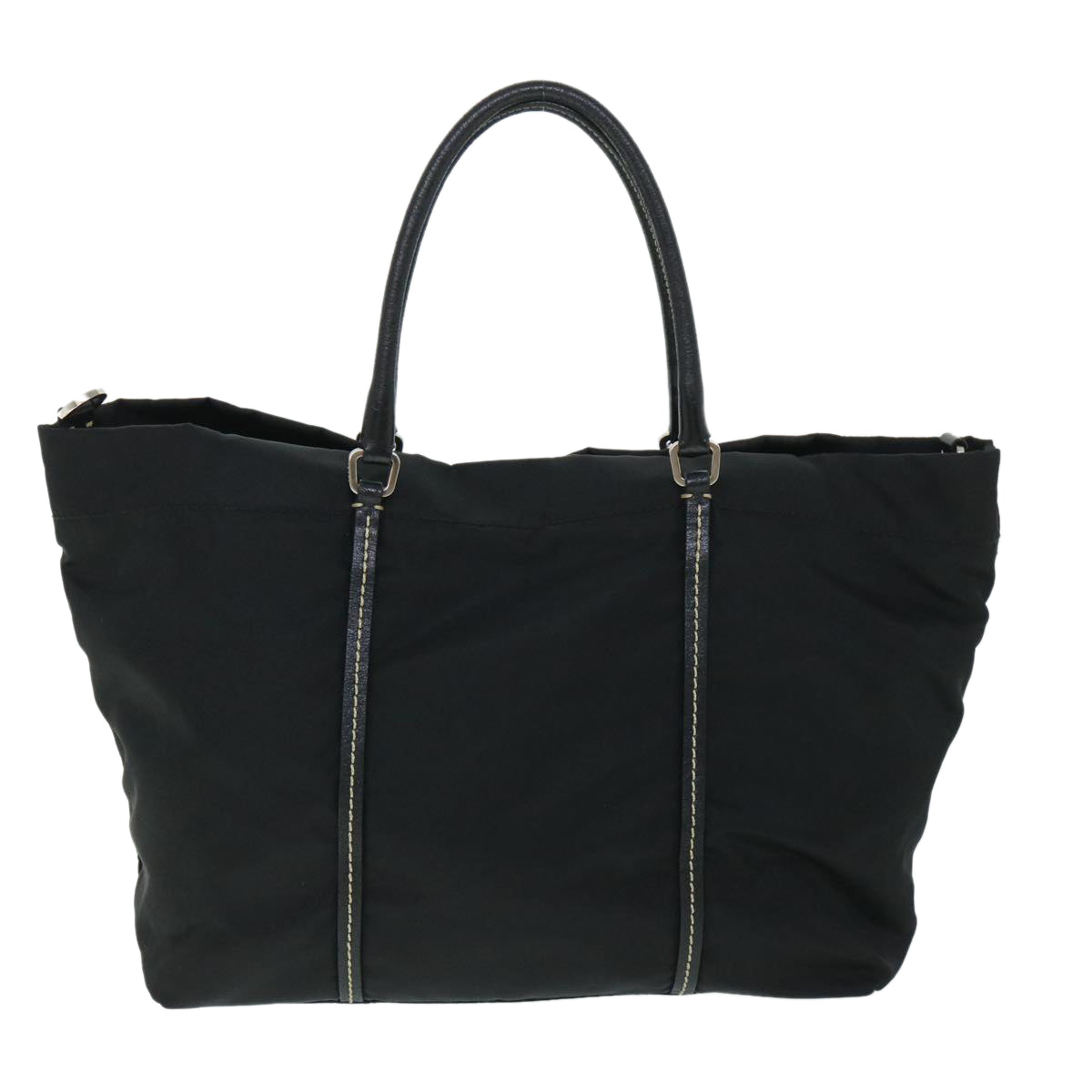PRADA Hand Bag Nylon Black Auth ac2201 - 0
