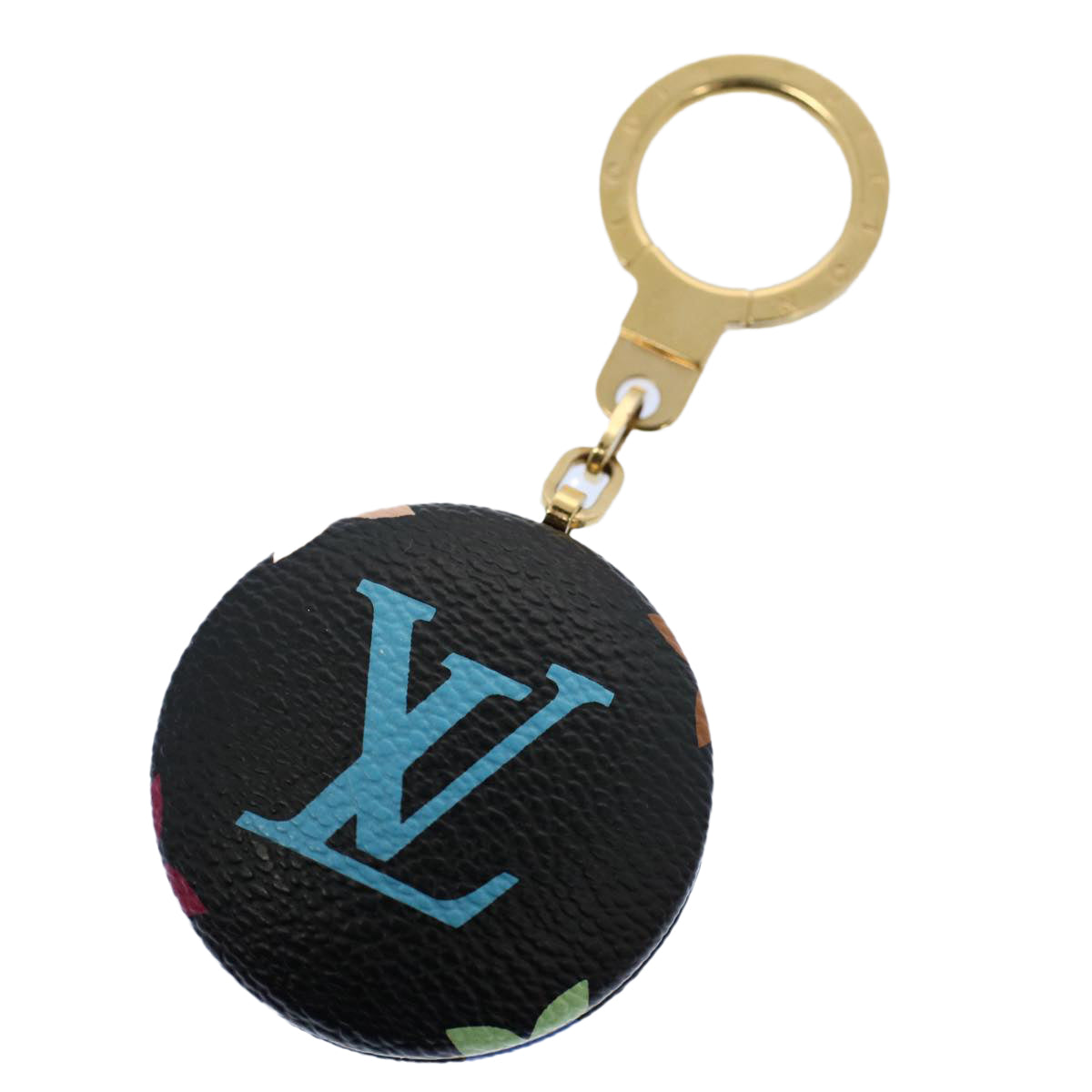 LOUIS VUITTON Monogram Multicolor Canvas Astropill Key Holder M51912 Auth ac2215