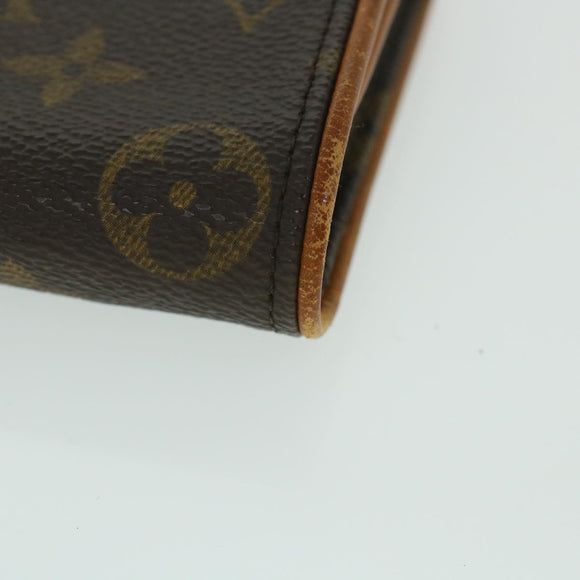 LOUIS VUITTON Monogram Pochette Twin PM Shoulder Bag M51854 LV Auth ac2218