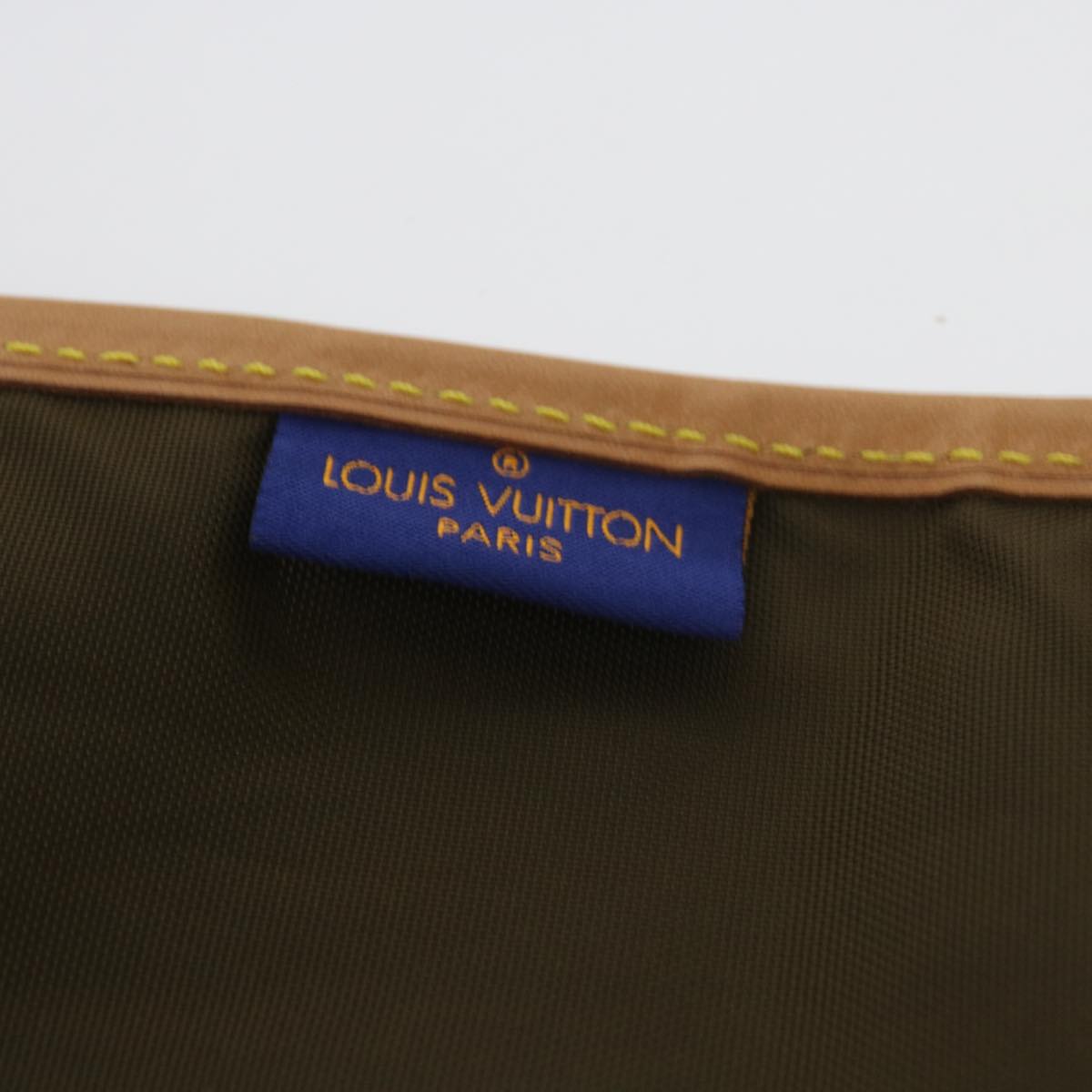 LOUIS VUITTON Garment Cover Nylon 2Set Brown LV Auth ac2257