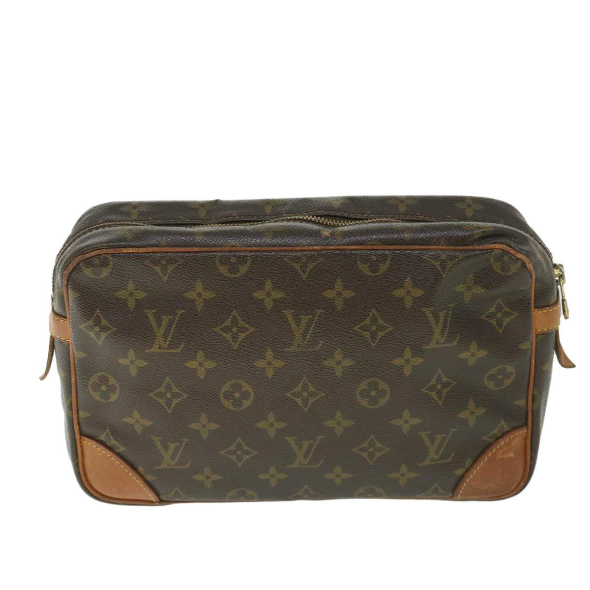 LOUIS VUITTON Monogram Compiegne 28 Clutch Bag M51845 LV Auth ac2258 - 0