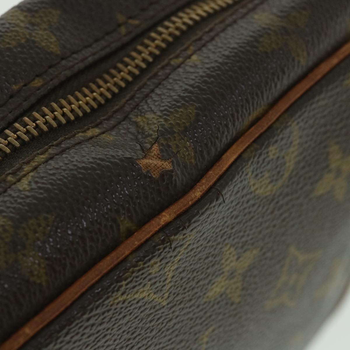 LOUIS VUITTON Monogram Compiegne 28 Clutch Bag M51845 LV Auth ac2258