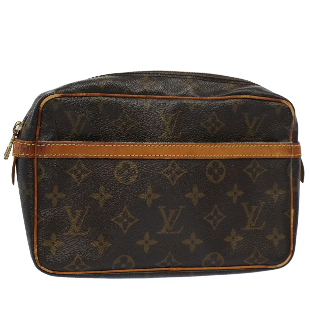 LOUIS VUITTON Monogram Compiegne 23 Clutch Bag M51847 LV Auth ac2261