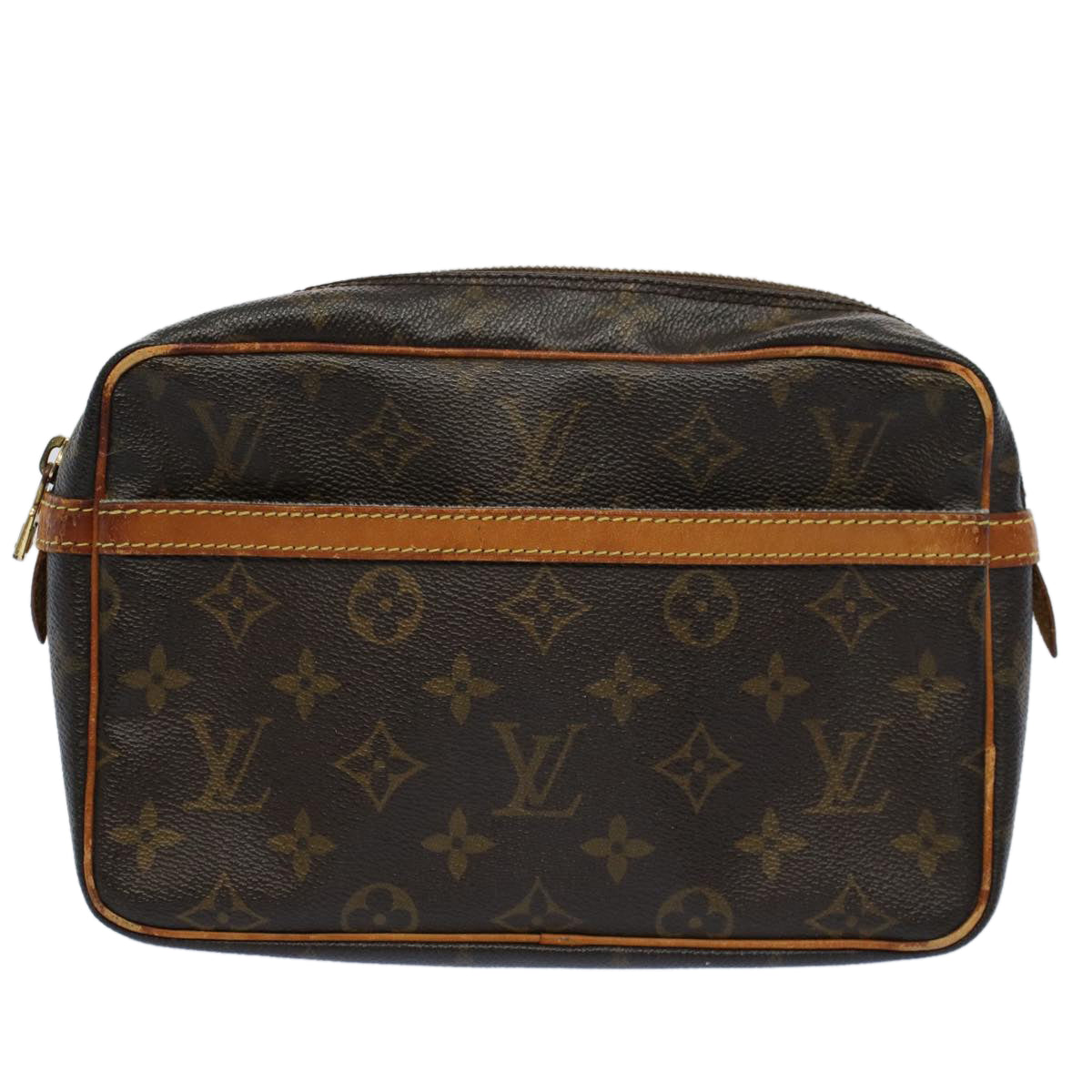 LOUIS VUITTON Monogram Compiegne 23 Clutch Bag M51847 LV Auth ac2261